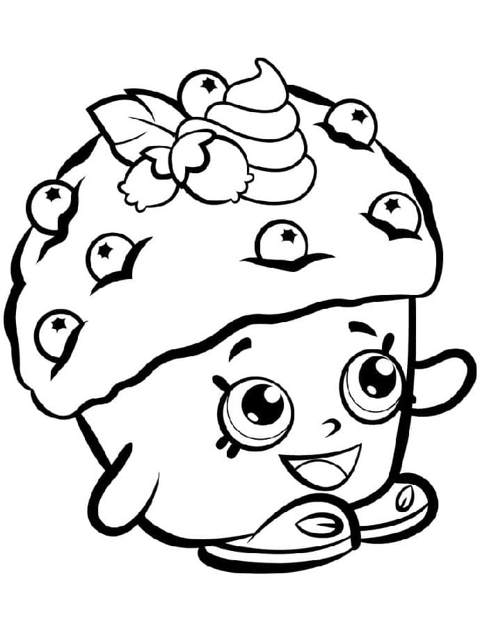 Boyanacak Shopkins Boyama Sayfası
