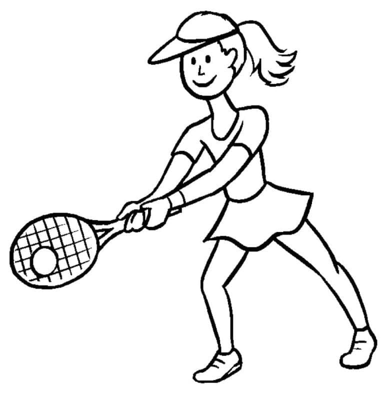 Boyanacak Tenis Boyama Sayfası