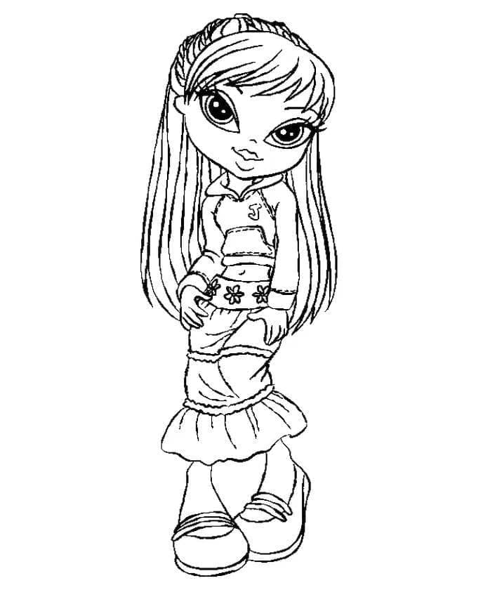 Bratz Fiyatsız Sunum Boyama Sayfası