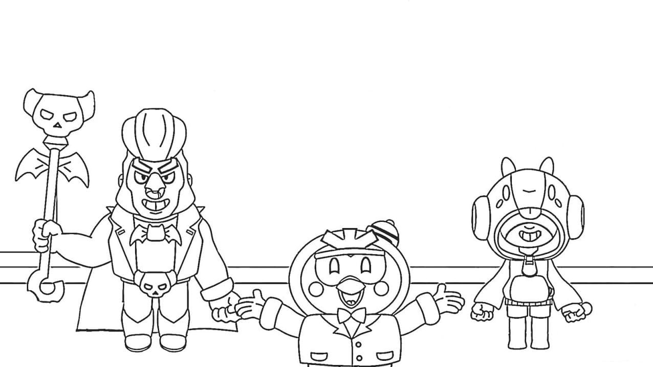Brawl Stars Boyama Kağıdı Boyama Sayfası
