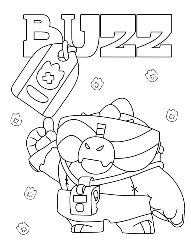 Brawl Stars Buzz Boyama Sayfası