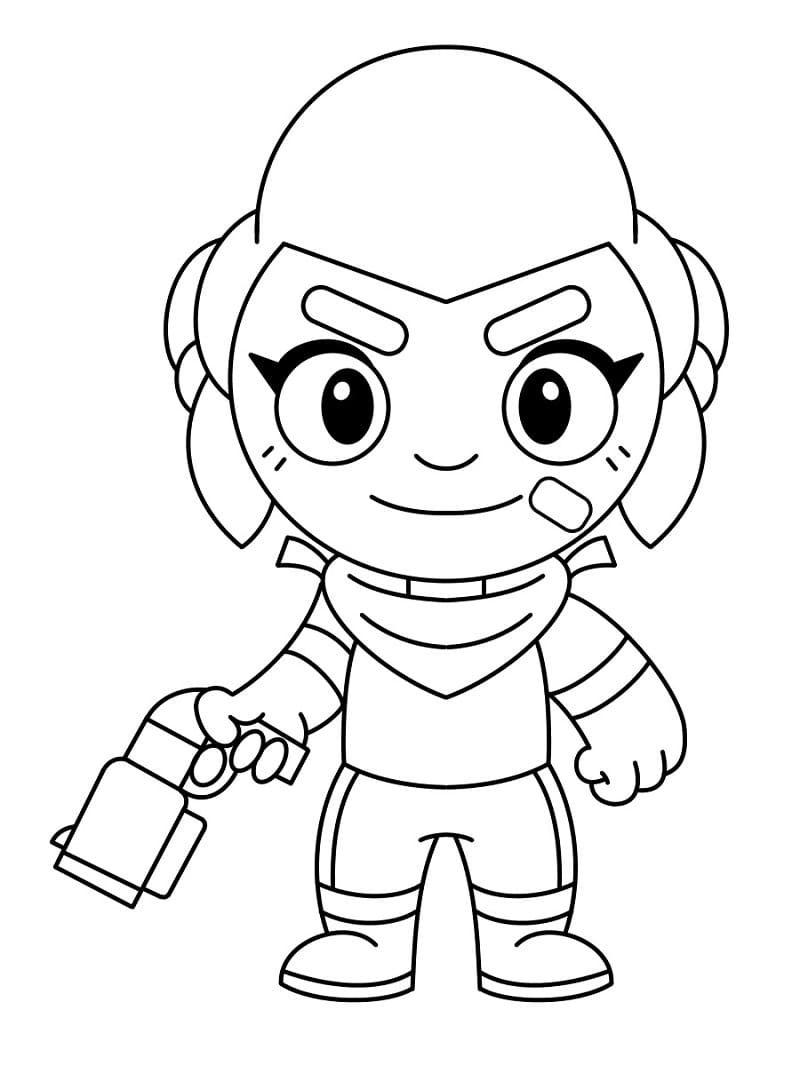 Brawl Stars Oyunu Boyama Sayfası