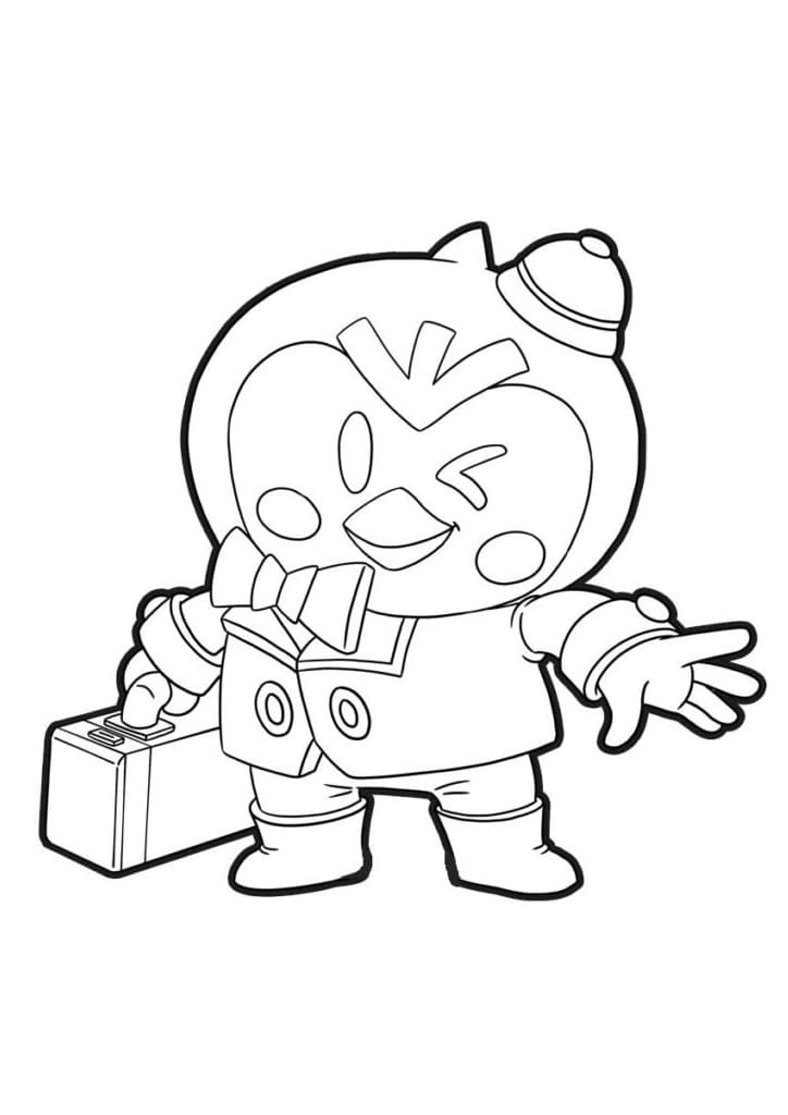 Brawl Stars Ücretsiz Görsel Boyama Sayfası