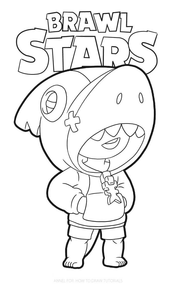 Brawl Stars Ücretsiz Verilen Boyama Sayfası