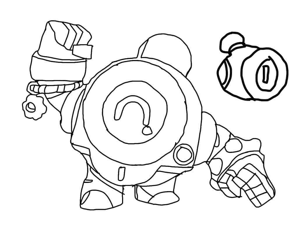 Brawl Stars Ücretsiz Boyama Sayfası