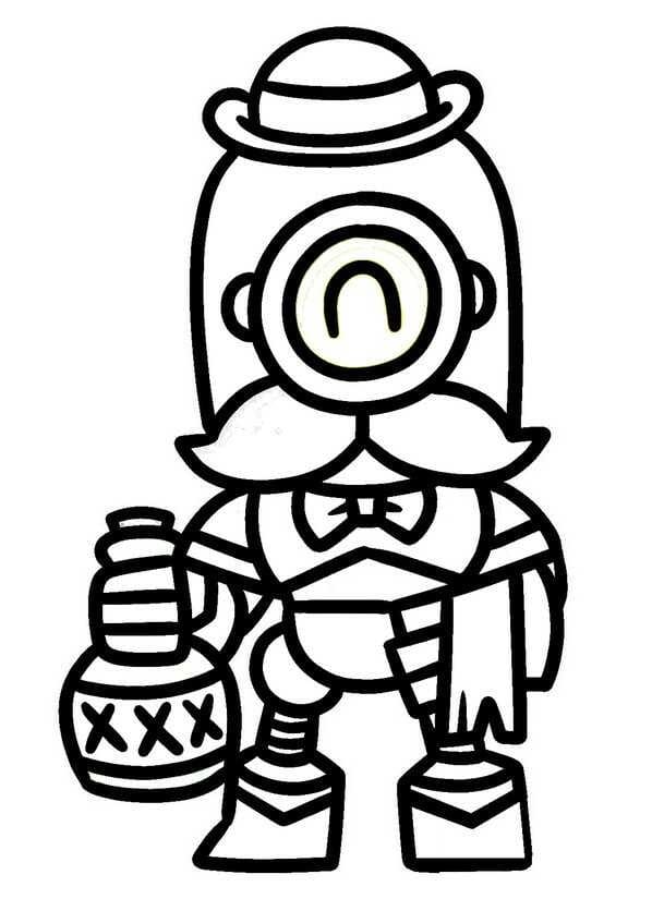 Brawl Stars Yazdırılacak Resim Boyama Sayfası