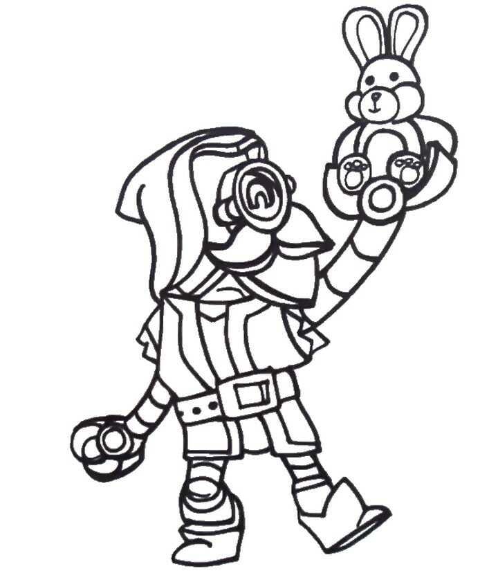 Brawl Stars Yazdırılır Resim Boyama Sayfası