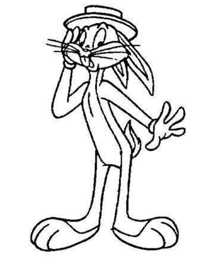 Bugs Bunny bedava Boyama Sayfası