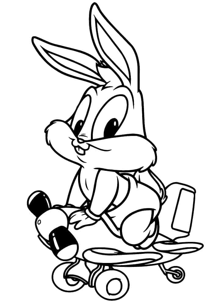 Bugs Bunny görsel Boyama Sayfası