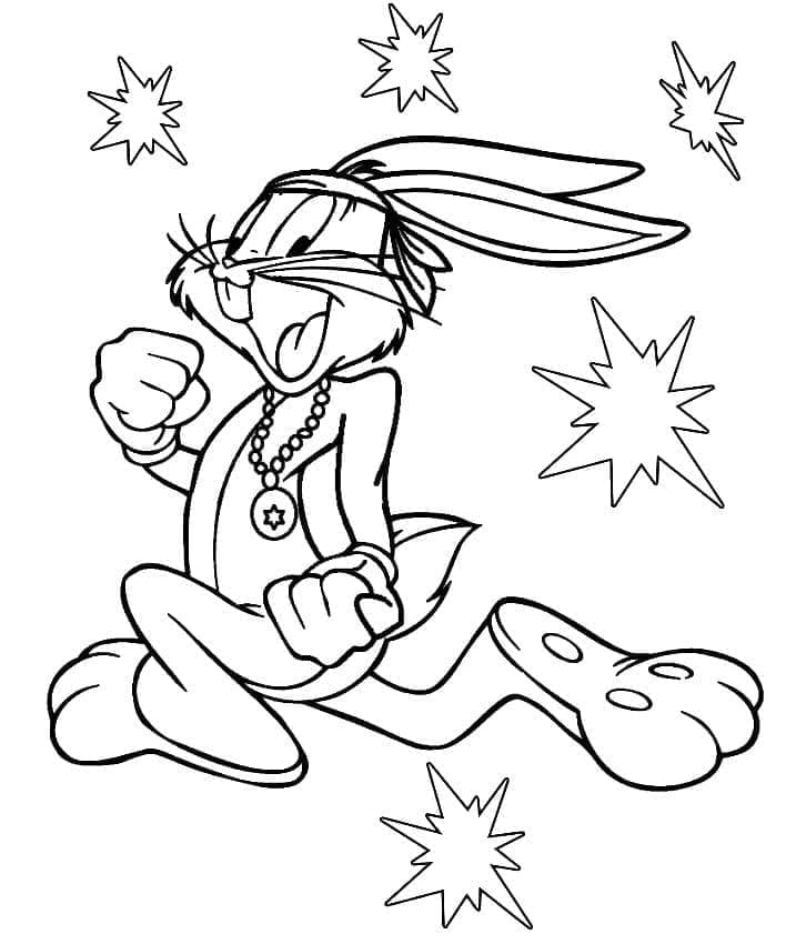 Bugs Bunny renklendirme Boyama Sayfası