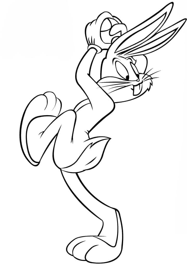 Bugs Bunny ücretsiz olarak Boyama Sayfası