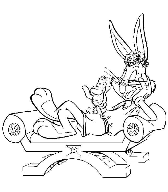 Bugs Bunny yazdırmak için Boyama Sayfası