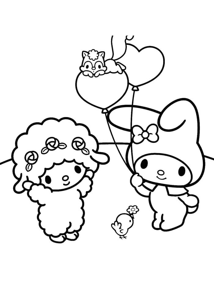 Büyüleyici My Melody Boyama Sayfası