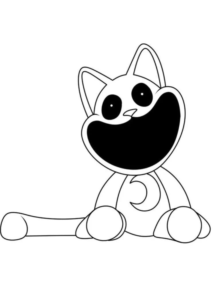 Catnap Yazdırılır Resim Boyama Sayfası
