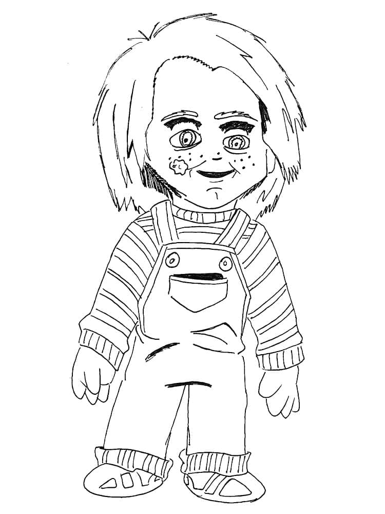 Chucky Ücretsiz Boyama Sayfası