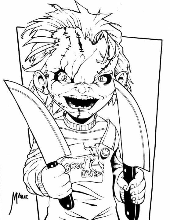 Chucky Boyama Sayfaları
