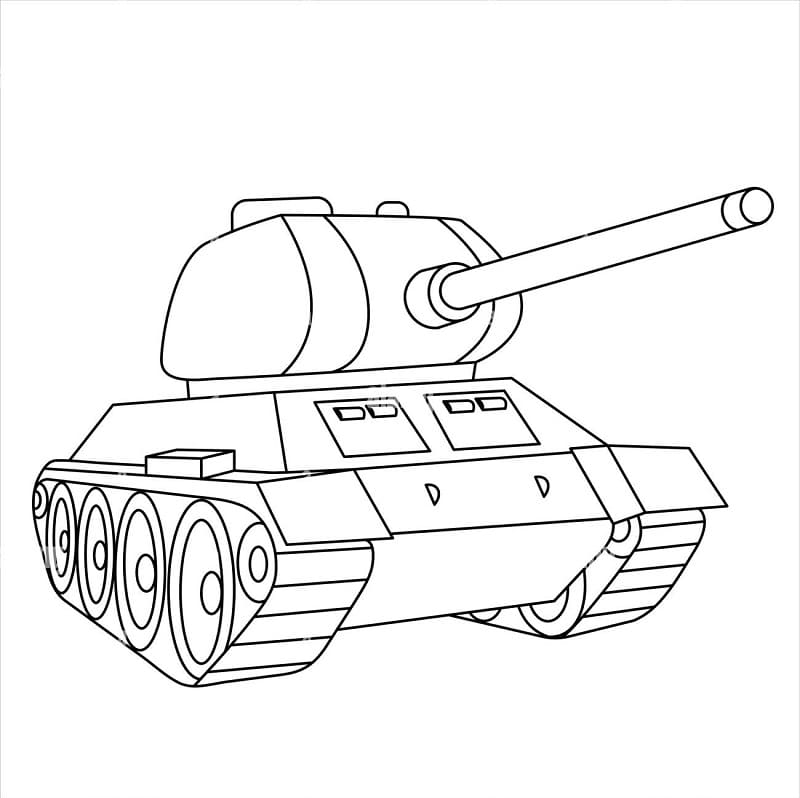 Çıktısı alınacak bedava tank Boyama Sayfası