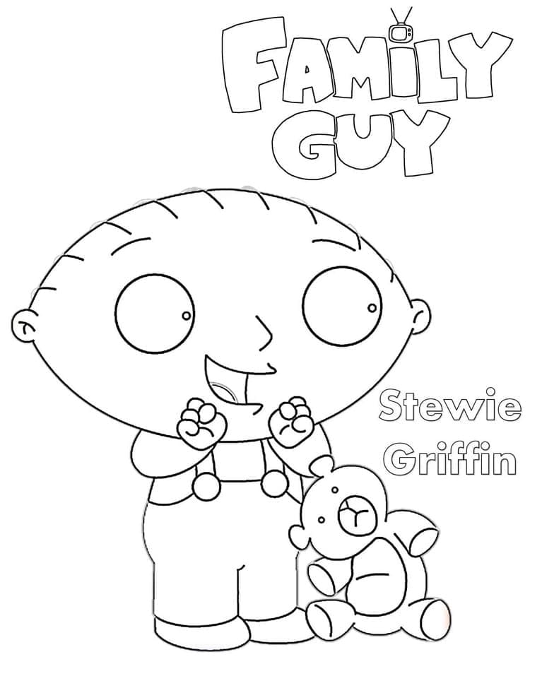 Çizgi Family Guy Boyama Sayfası