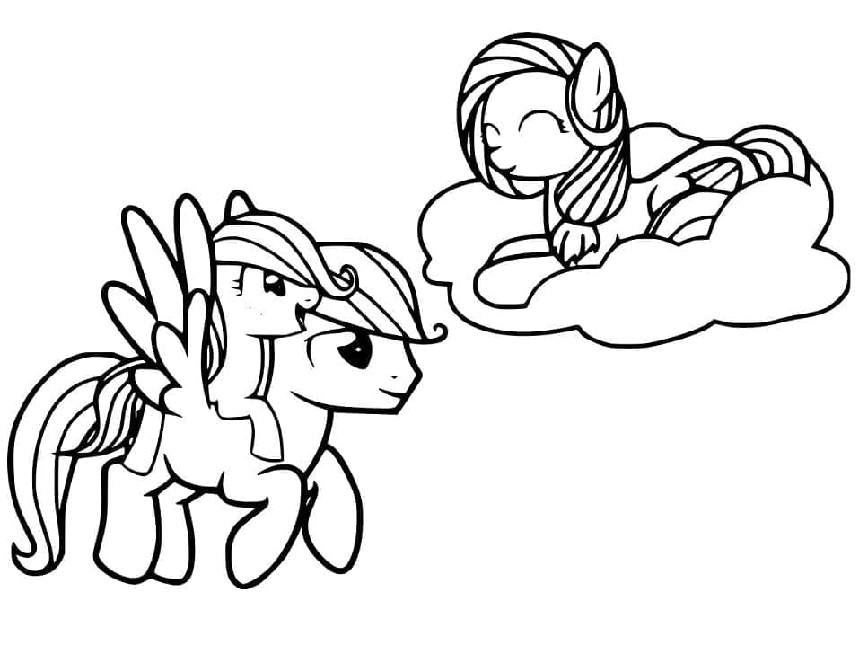Çizgi Film My Little Pony Boyama Sayfası