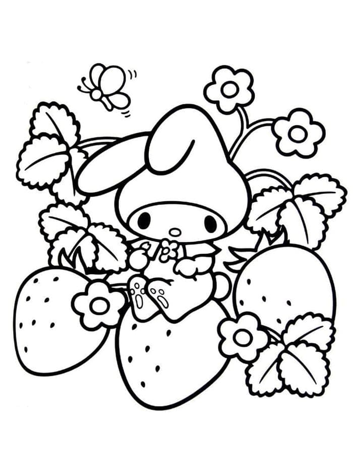 Çizgi Film My Melody Boyama Sayfası