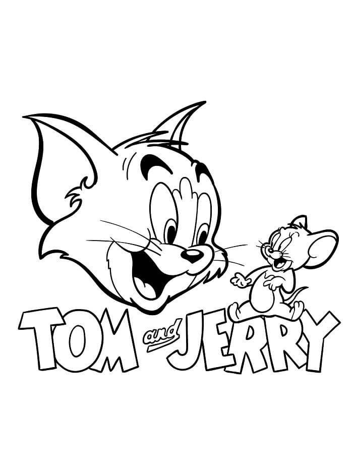 Çizgi Film Tom ve Jerry Boyama Sayfası
