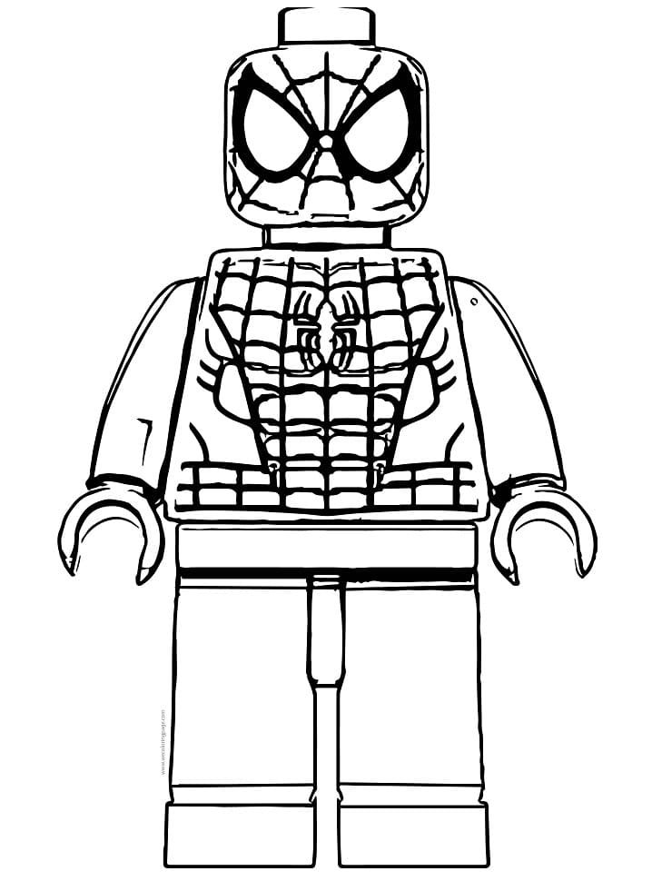 Çizgi Lego Boyama Sayfası