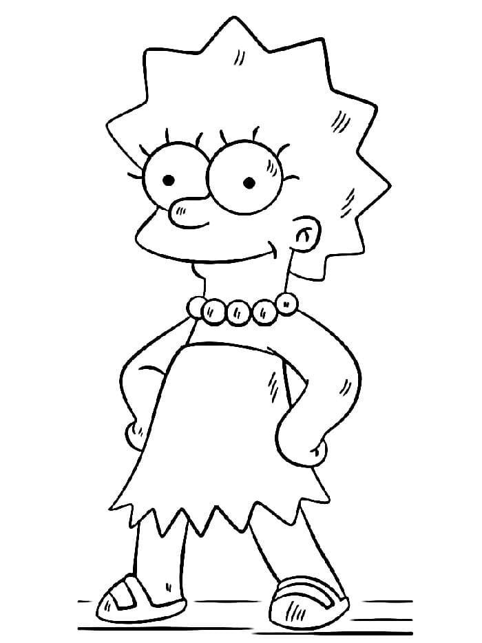 Çizgi Simpsonlar Boyama Sayfası