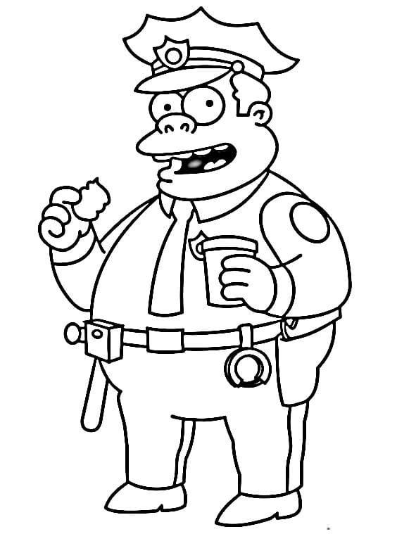 Çocuk baskı Simpsonlar Boyama Sayfası