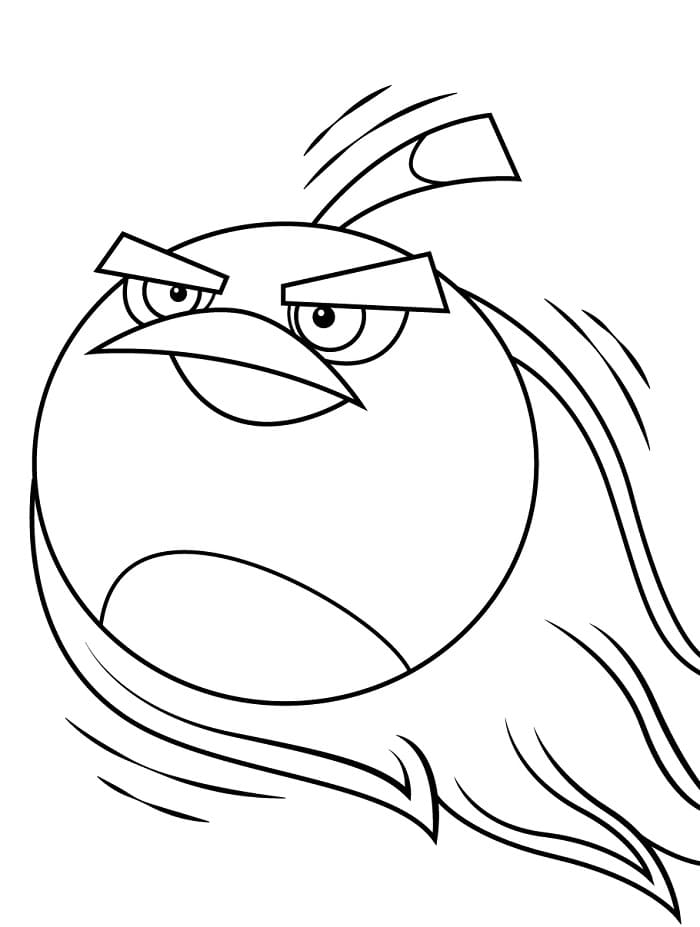 Çocuklar İçin Bedava Angry Birds Boyama Sayfası