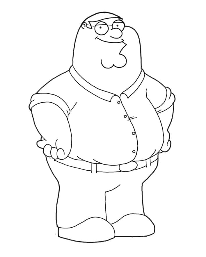 Çocuklar İçin Bedava Family Guy Boyama Sayfası