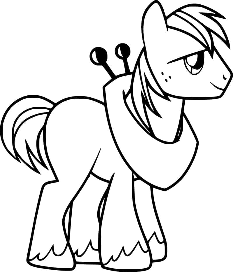 Çocuklar İçin Bedava My Little Pony Boyama Sayfası