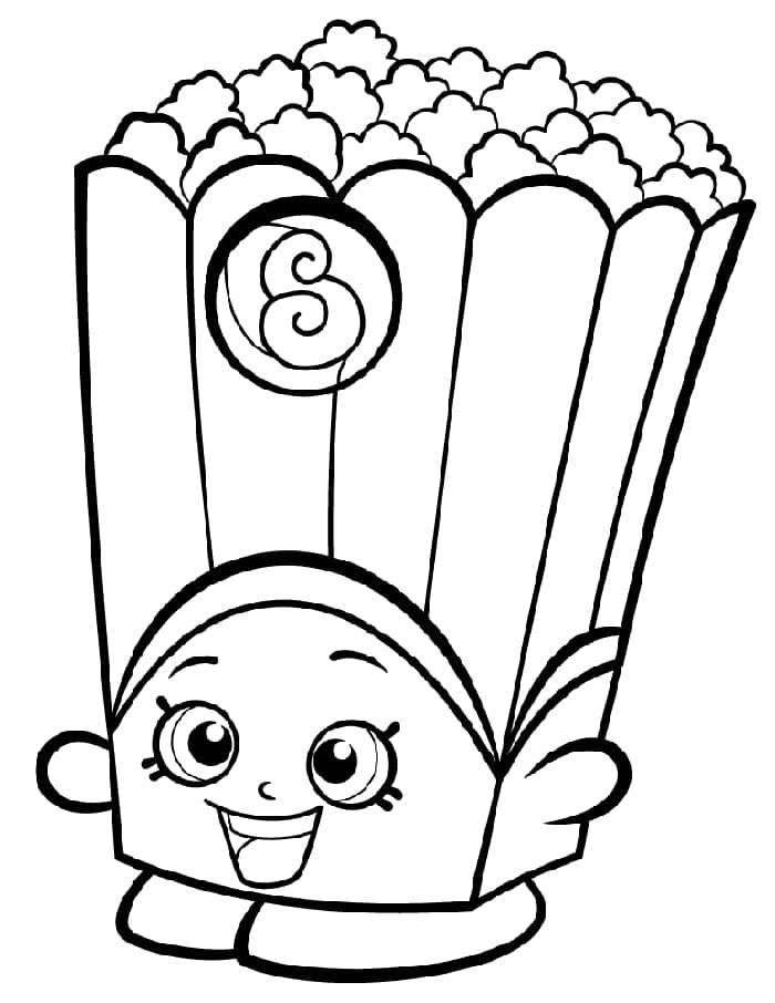 Çocuklar İçin Bedava Shopkins Boyama Sayfası