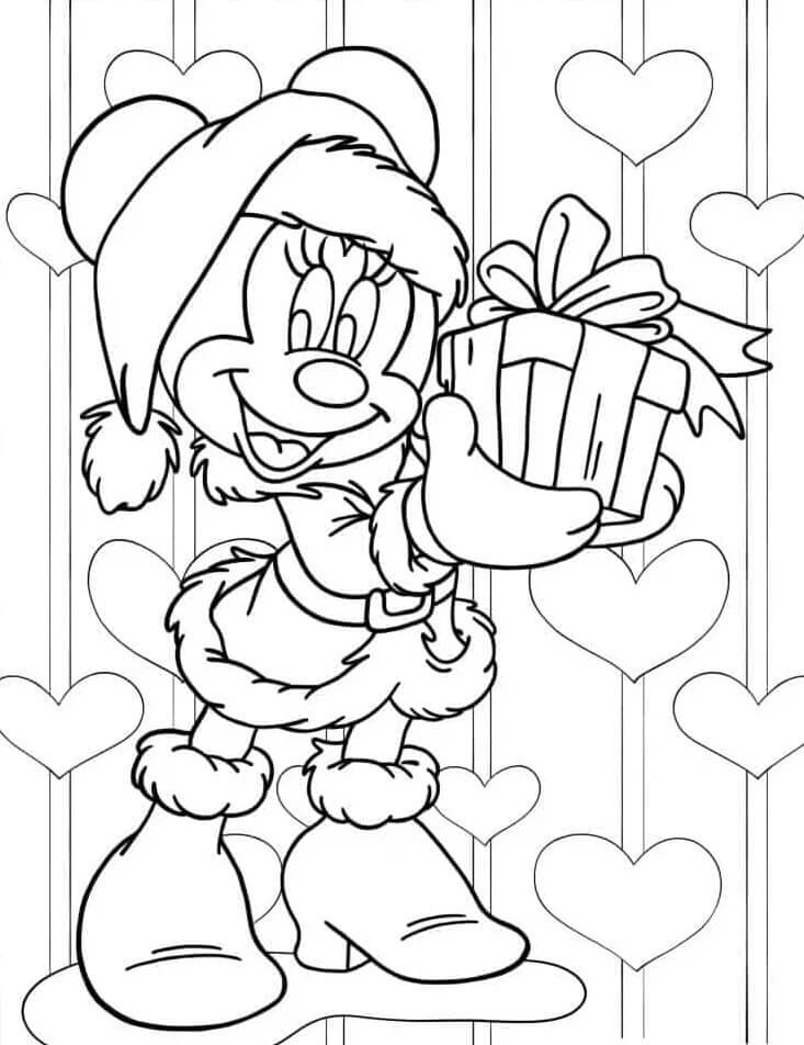 Çocuklar İçin Minnie Boyama Boyama Sayfası
