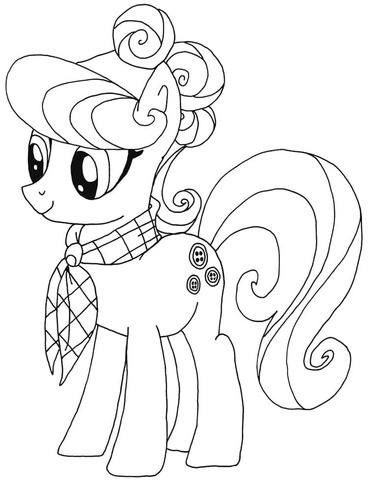 Çocuklar İçin My Little Pony Boyama Sayfası