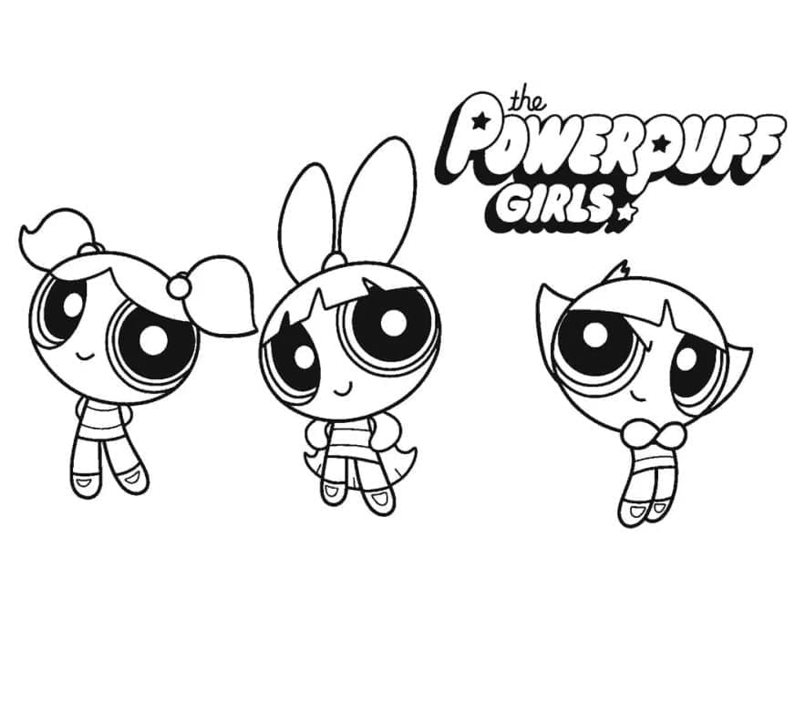 Çocuklar İçin Powerpuff Girls Boyama Sayfası