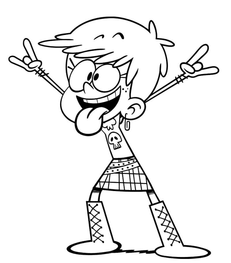 Çocuklar İçin The Loud House Boyama Sayfası