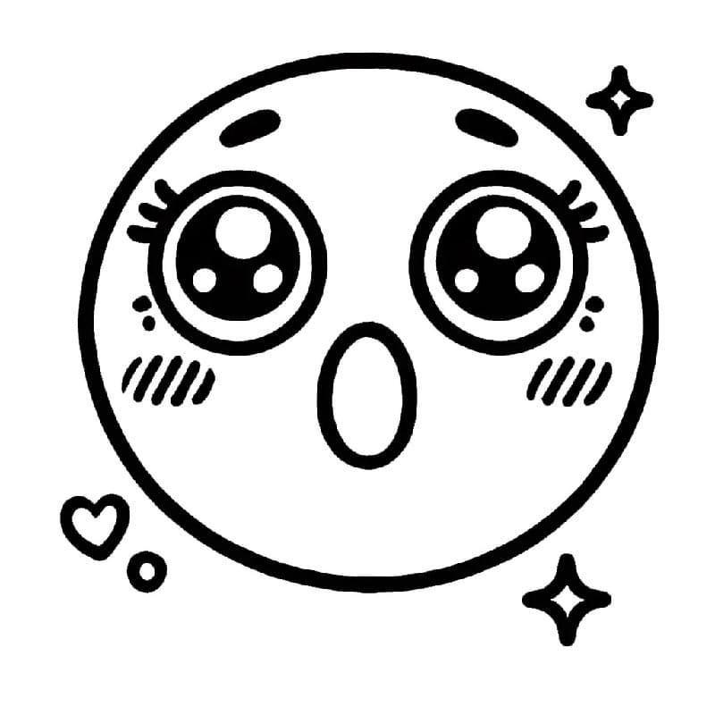 Çocuklar İçin Ücretsiz Emoji Boyama Sayfası