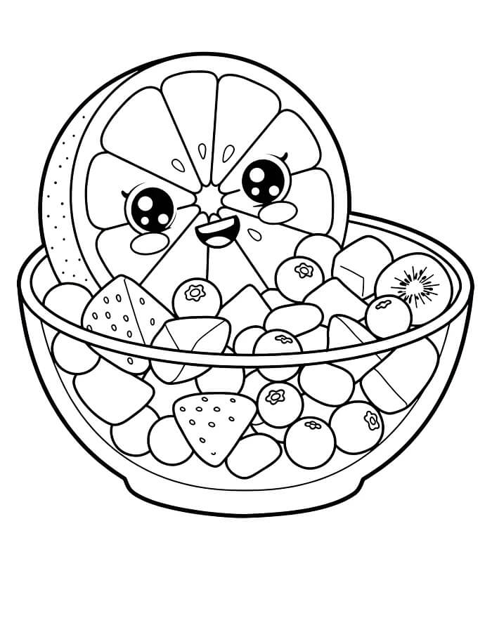 Çocuklar İçin Ücretsiz Limon Boyama Sayfası