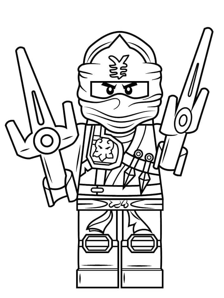Çocuklar İçin Ücretsiz Ninjago Boyama Sayfası