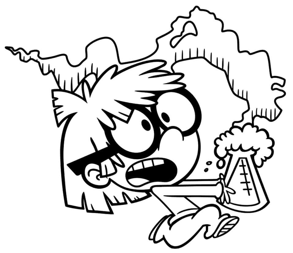 Çocuklar İçin Ücretsiz The Loud House Boyama Sayfası