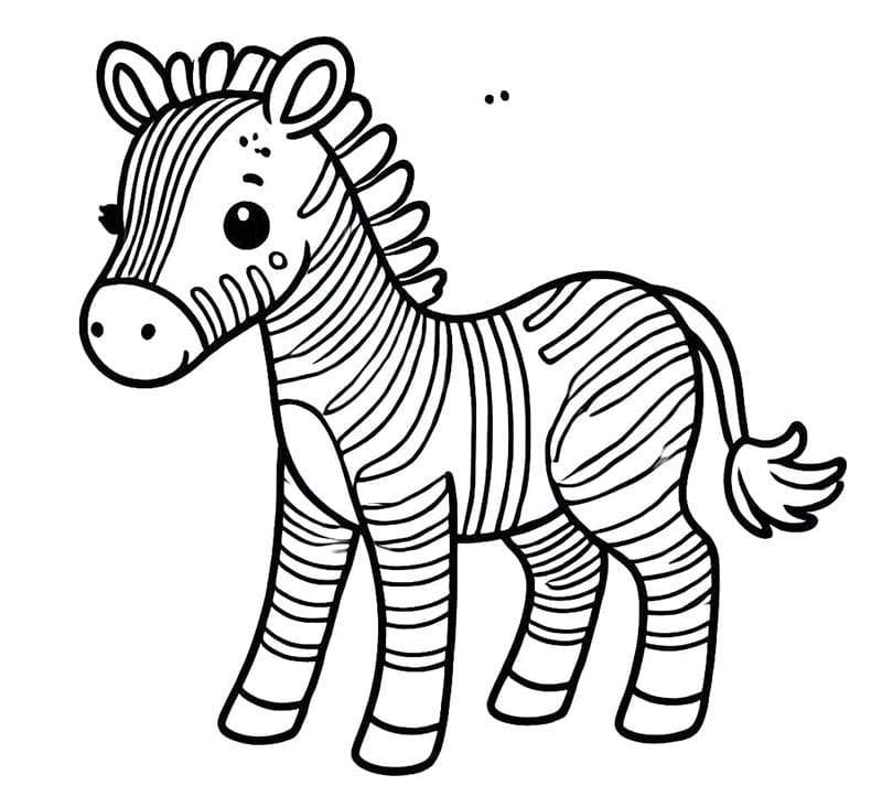Zebra Boyama Sayfaları