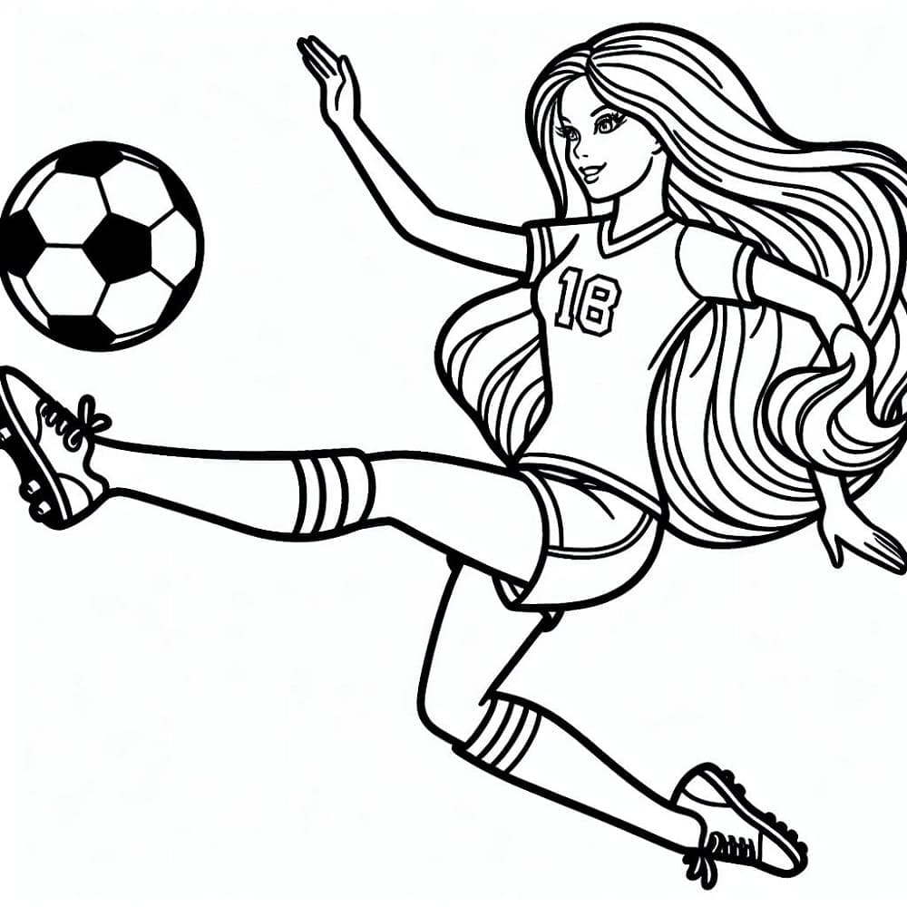 Çocuklar İçin Yazdırılabilir Futbol Boyama Sayfası