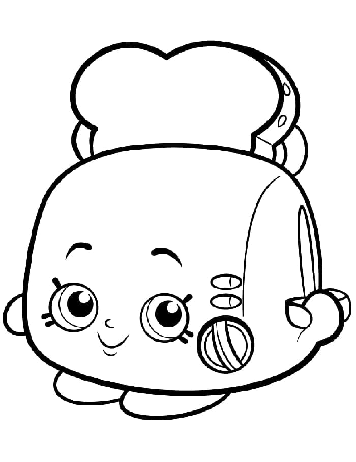 Çocuklar İçin Yazdırılabilir Shopkins Boyama Sayfası