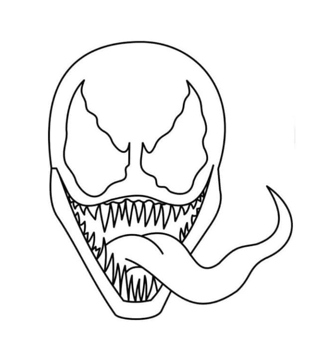 Çocuklar İçin Yazdırılabilir Venom Boyama Sayfası