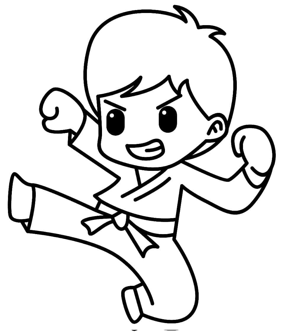 Karate Boyama Sayfaları