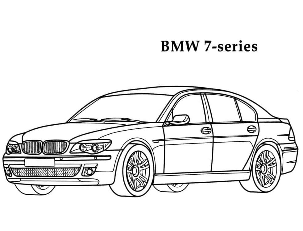 Çocuklar için BMW Boyama Sayfası