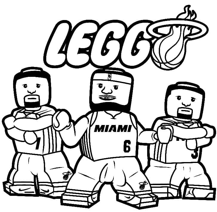 Çocuklar için Baskı Sayfası Lego Boyama Sayfası