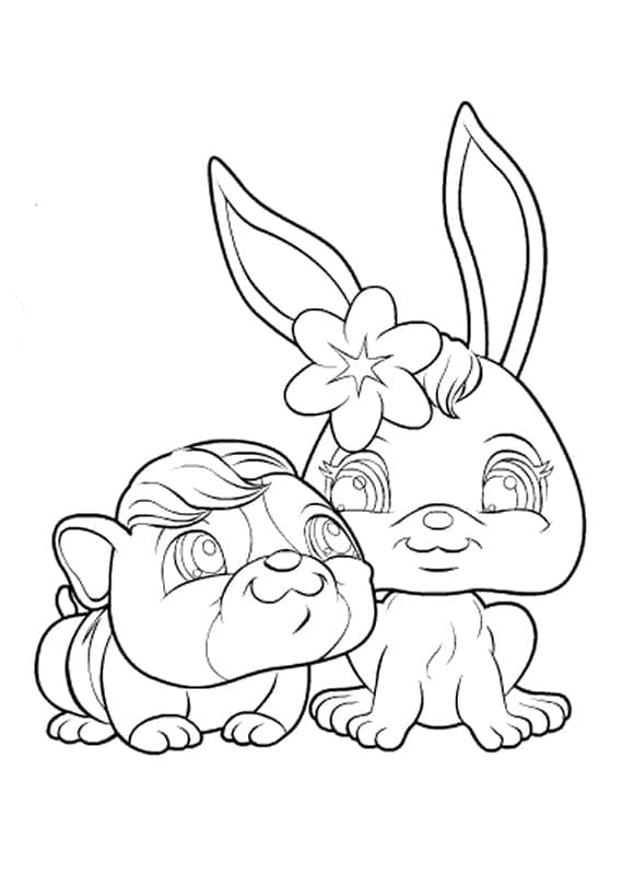 Çocuklar için Baskı Sayfası Littlest Pet Shop Boyama Sayfası