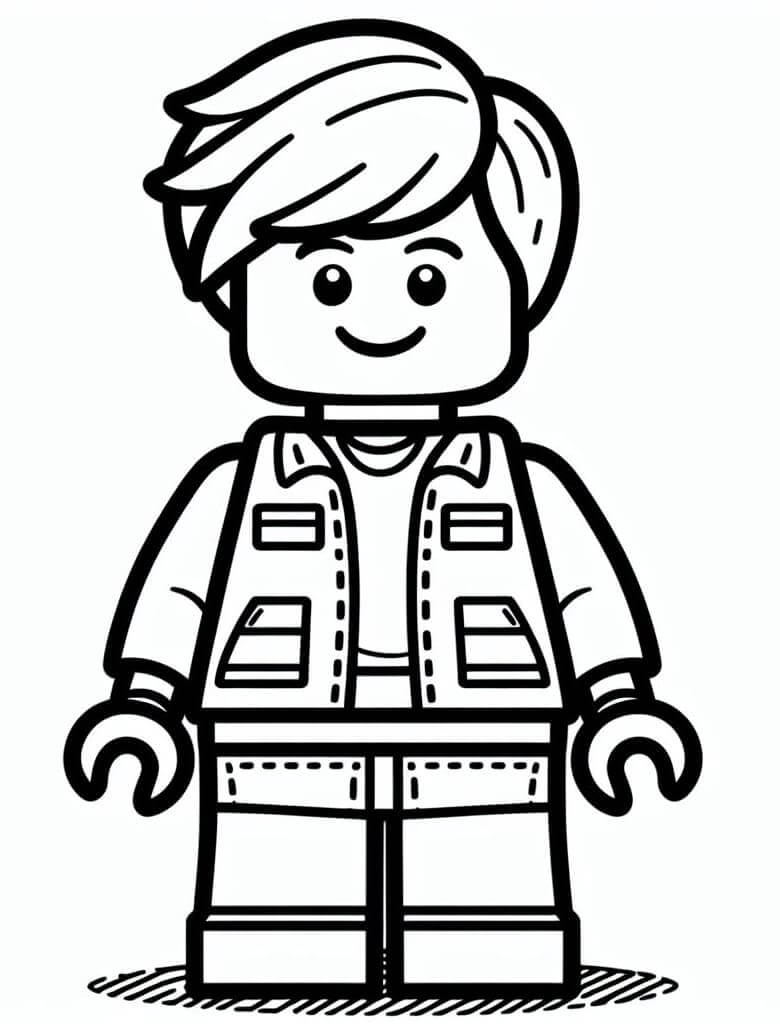 Çocuklar için Fiyatsız Lego Boyama Sayfası
