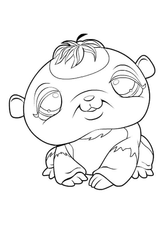 Çocuklar için Fiyatsız Littlest Pet Shop Boyama Sayfası